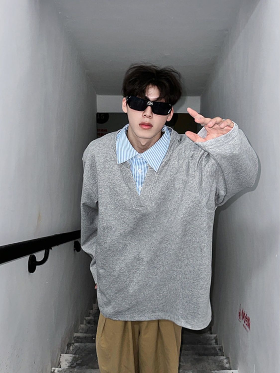 Outdoor Adventure Windbreaker - Hoodie Pria Tanpa Topi Kpop untuk
