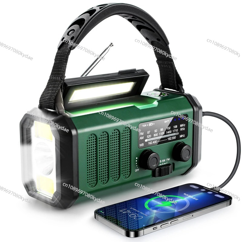 Emergency Radio Solar - Radio Cuaca Darurat dengan Engkol Tangan