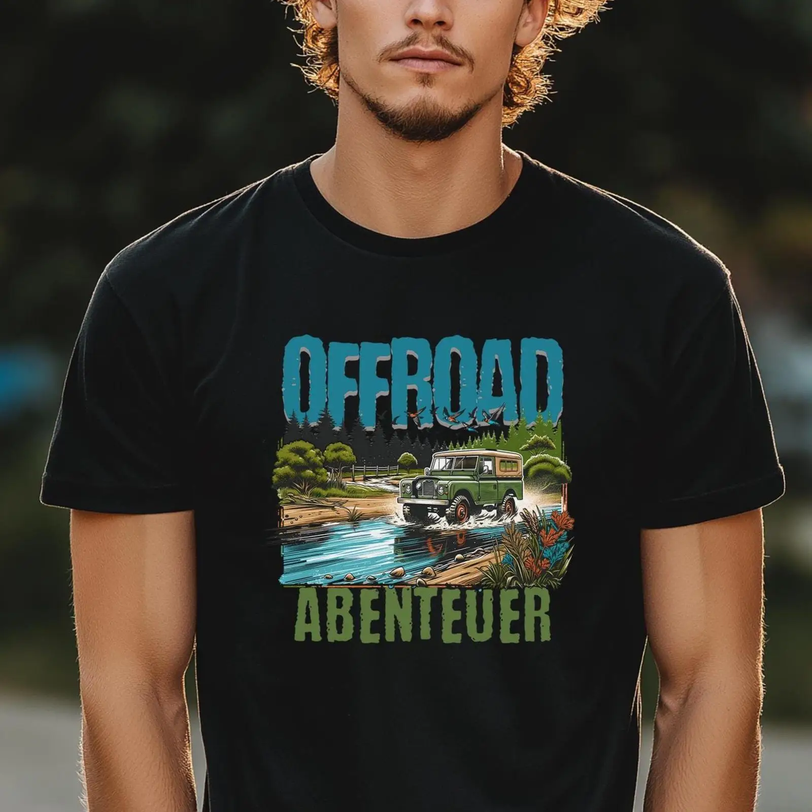 Outdoor Adventure Vehicles - Kaos Pria Offroad Abenteuer 4x4 untuk