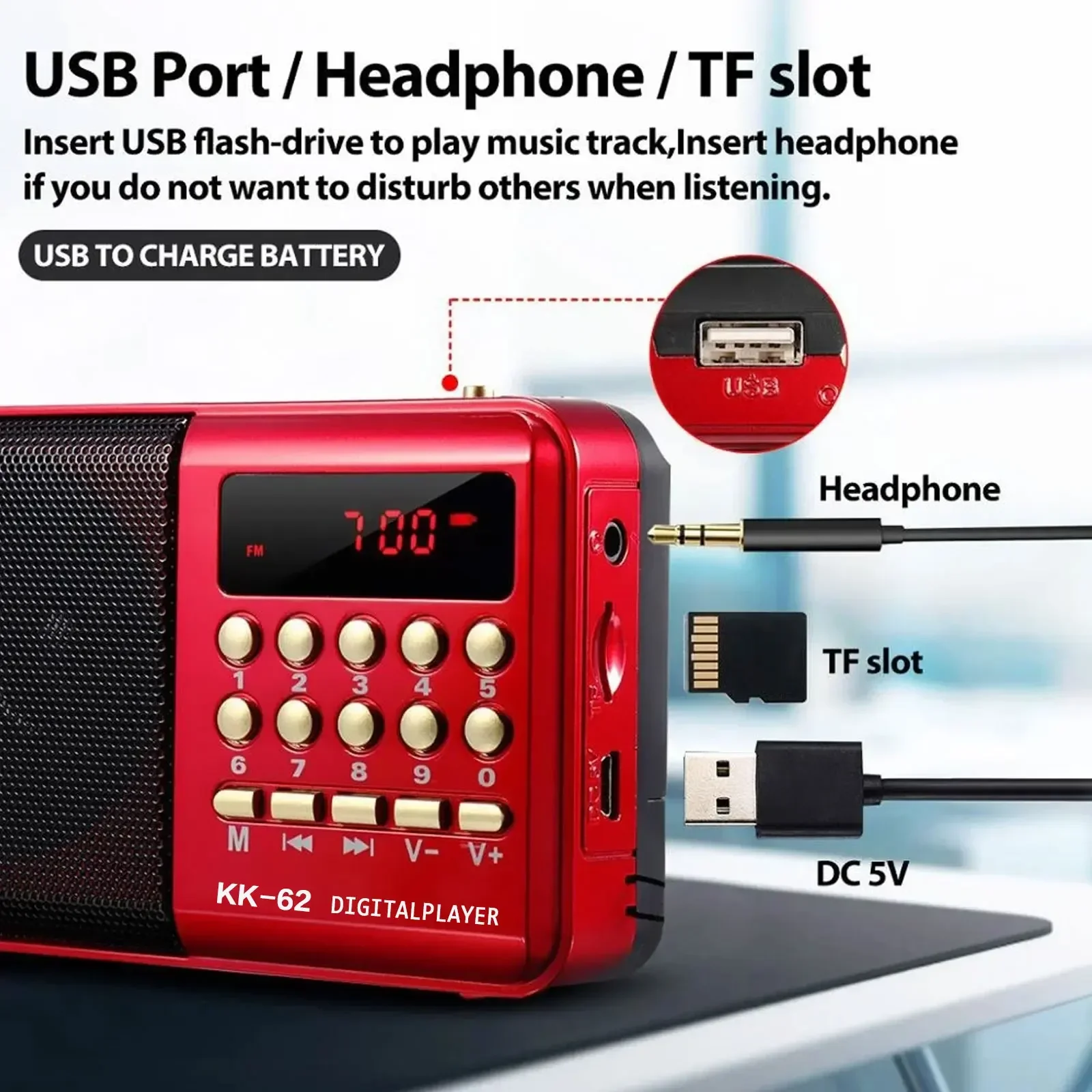 Pemutar Radio FM Mini Portabel - Emergency Radio Solar ulasan dan harga