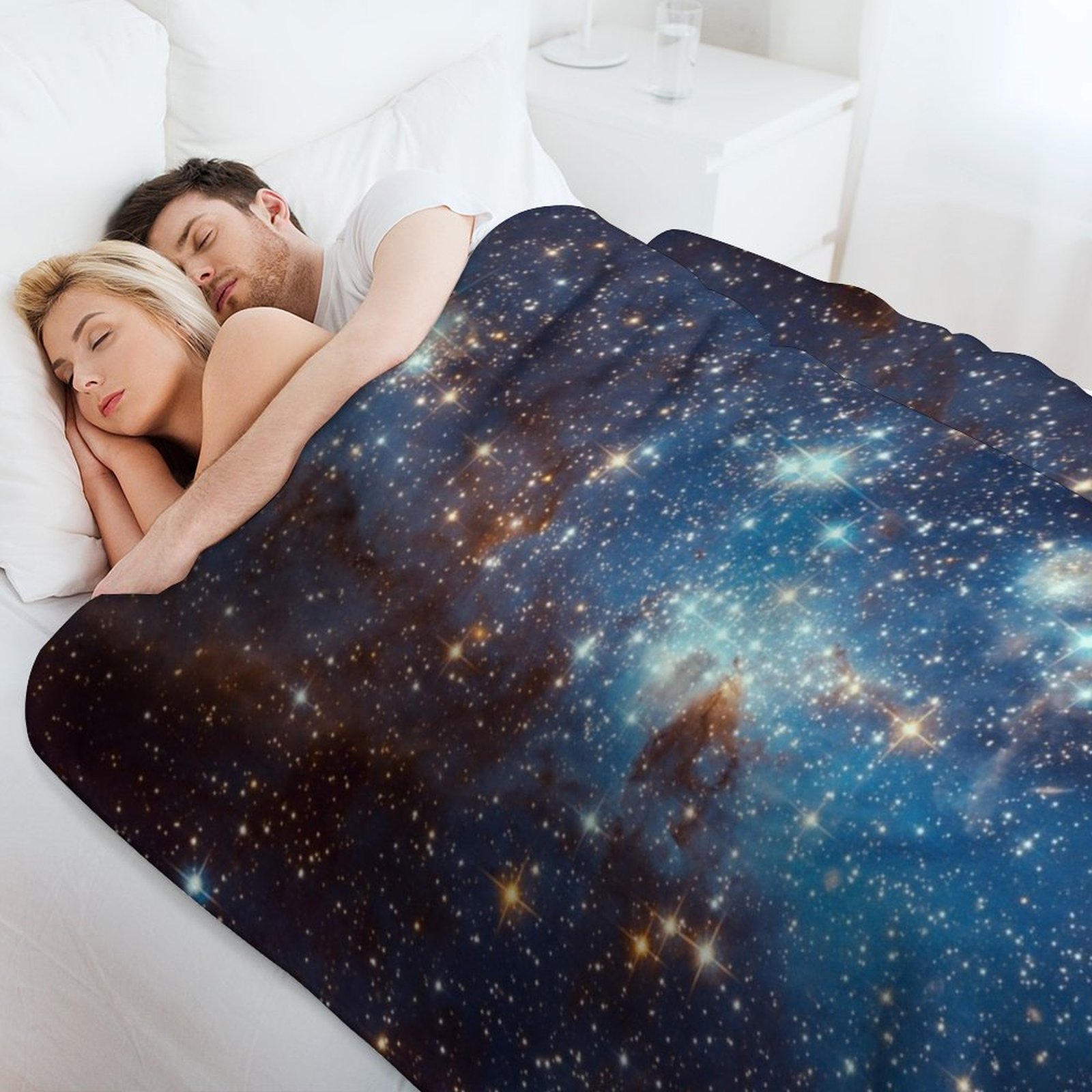 Selimut Lempar Motif Bintang N - Space Blanket Heavy ulasan dan harga