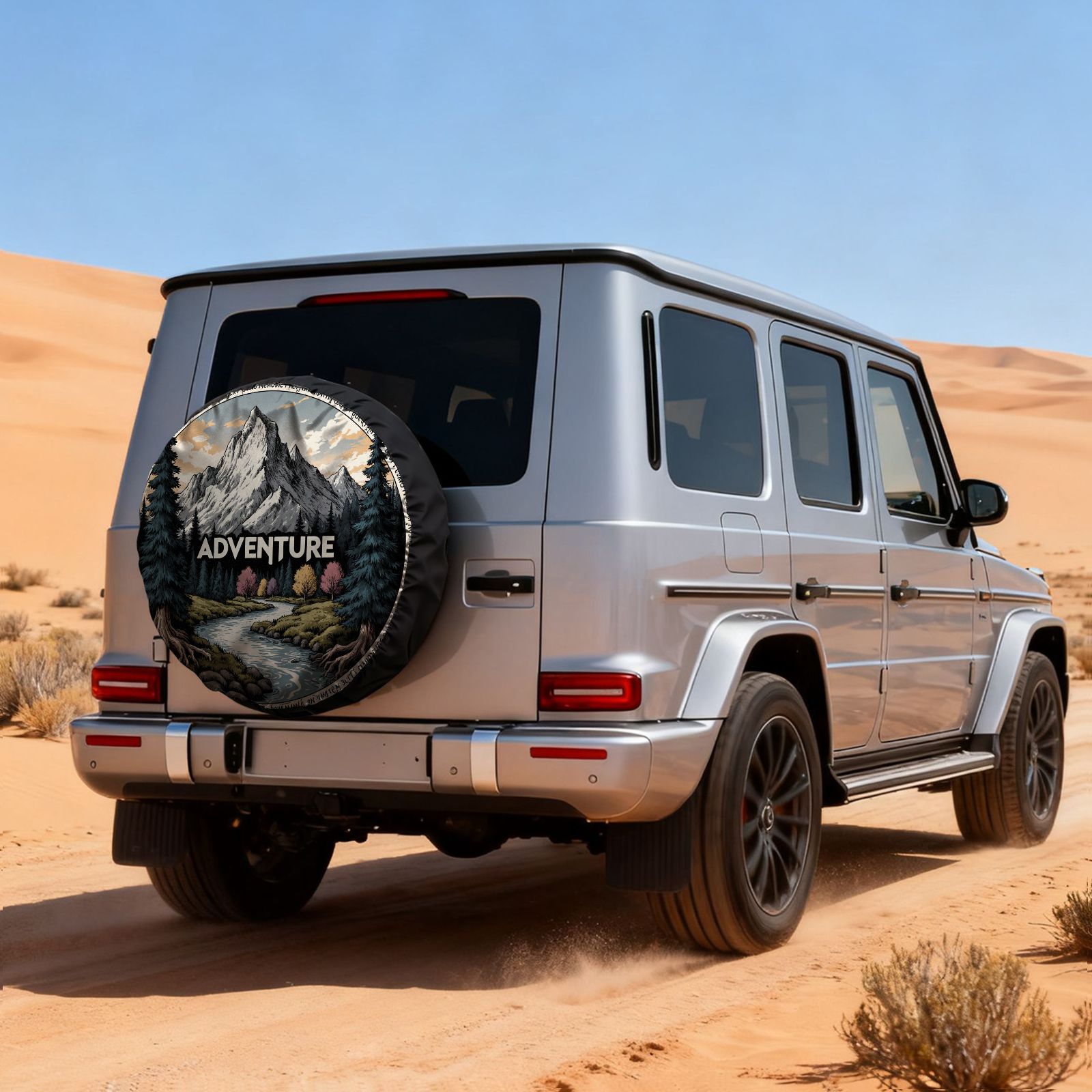 Penutup Ban Motif Pemandangan  - Outdoor Adventure Vehicles ulasan dan harga