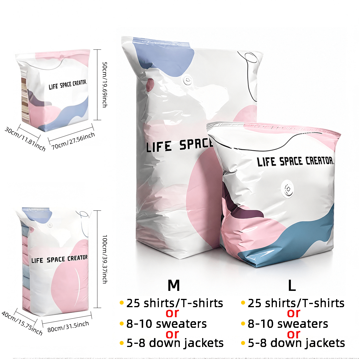 6-Pack Kantong Vakum Tanpa Pom - Space Blanket Heavy ulasan dan harga