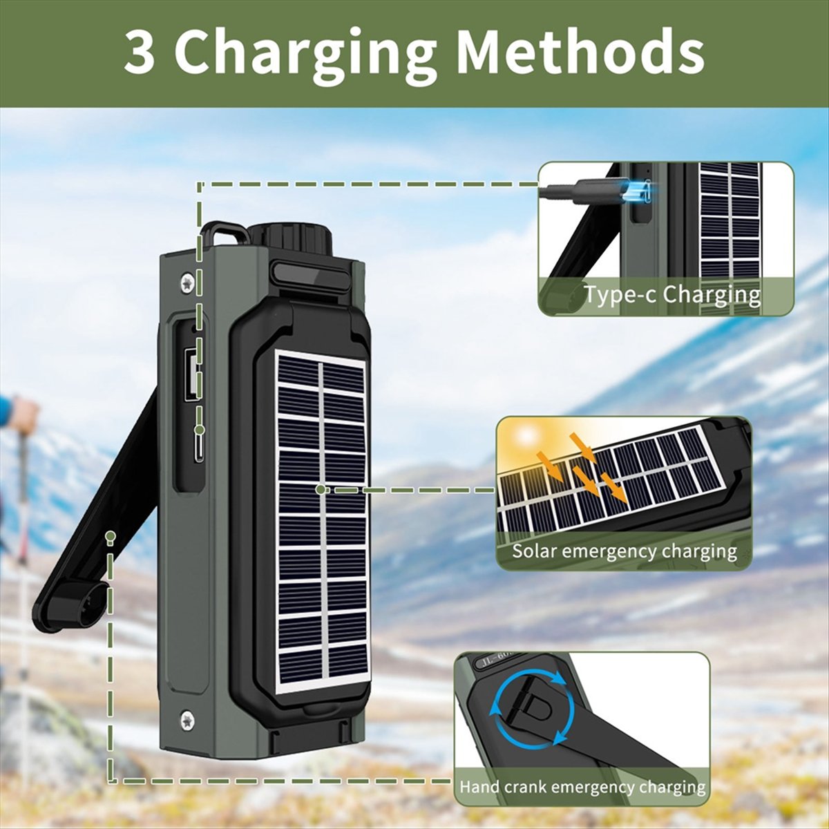 Radio Tenaga Surya Portabel A2 - Emergency Radio Solar ulasan dan harga