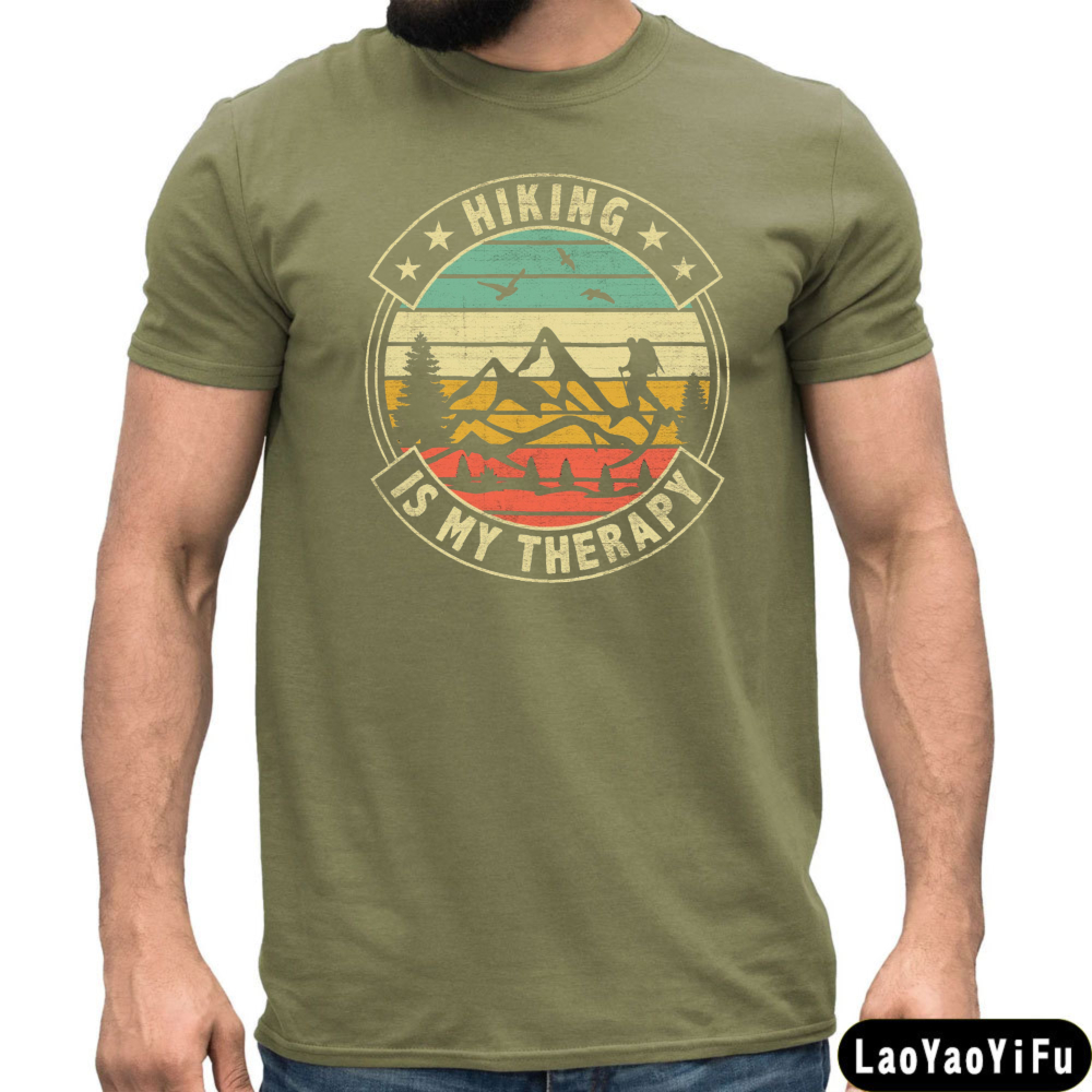 Kaus Pria Hiking Is My Therapy - Outdoor Adventure Therapy ulasan dan harga