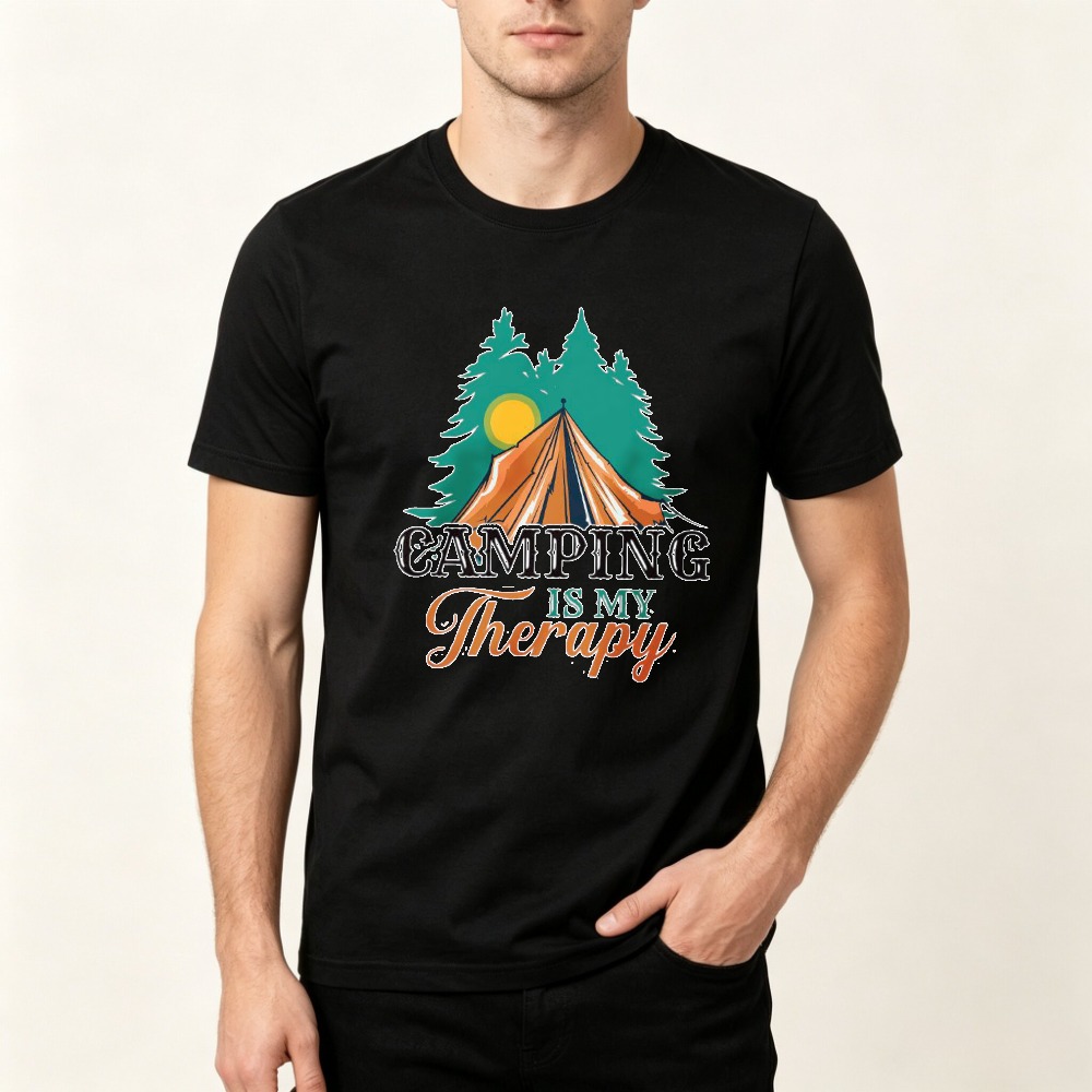 Kaos 'Camping Is My Therapy' K - Outdoor Adventure Therapy ulasan dan harga