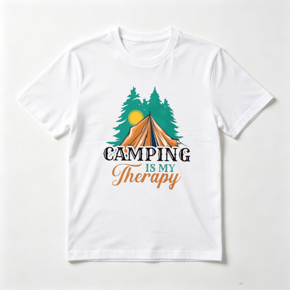 Kaos 'Camping Is My Therapy' K - Outdoor Adventure Therapy ulasan dan harga