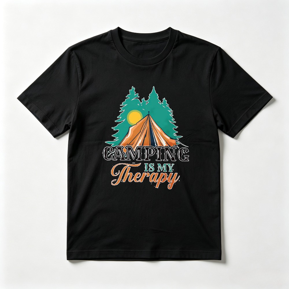 Kaos 'Camping Is My Therapy' K - Outdoor Adventure Therapy ulasan dan harga