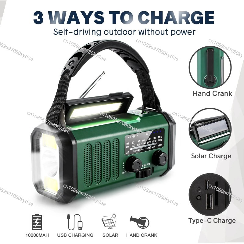 Radio Cuaca Darurat dengan Eng - Emergency Radio Solar ulasan dan harga