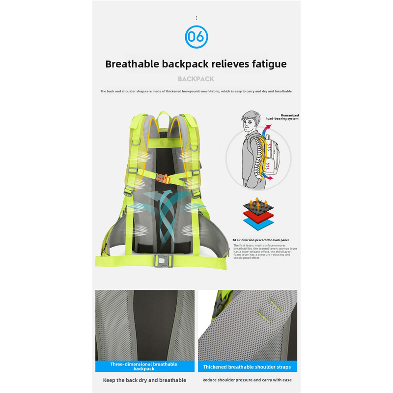 AZELA 36-55L Tas Ransel Hiking - Outdoor Adventure Backpack ulasan dan harga